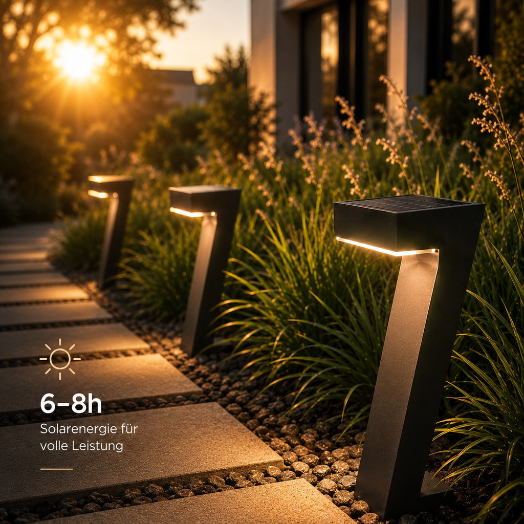 LumaPath™ – Moderne Solar Gartenleuchte für Wege & Outdoor Ambiente