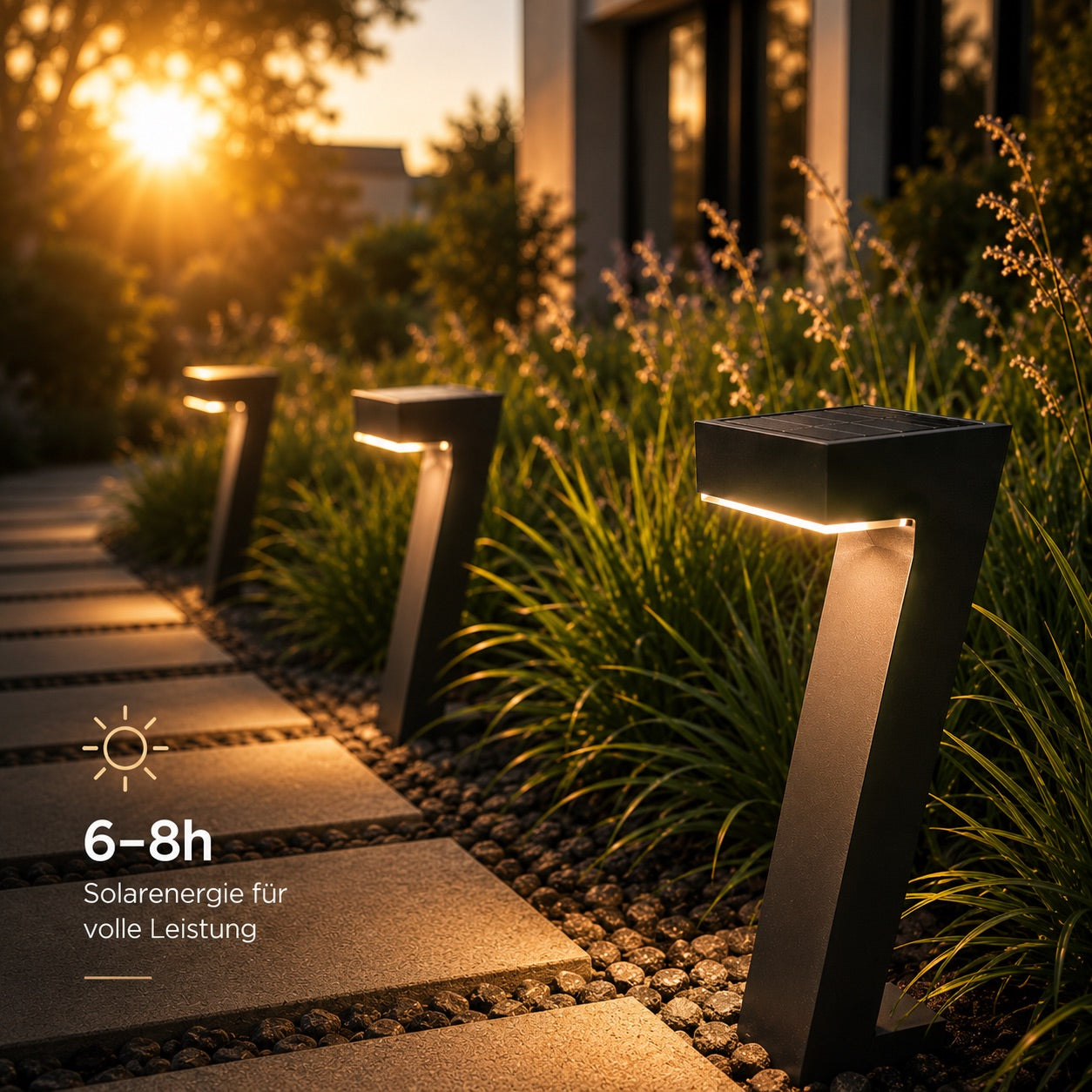 LumaPath™ – Moderne Solar Gartenleuchte für Wege & Outdoor Ambiente