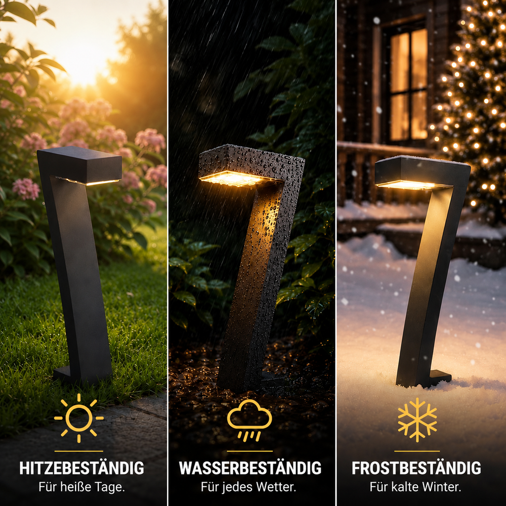 LumaPath™ – Moderne Solar Gartenleuchte für Wege & Outdoor Ambiente